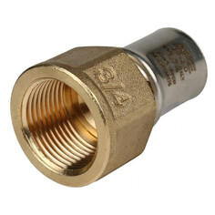 Фитинги соединитель пресс STOUT 3/4"ВРх20 латунь