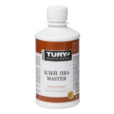 Клей ПВА и клей для дерева клей ПВА TURY Master 0,35кг, арт.клей ПВА 0,35кг