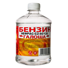 Растворители, спец.средства бензин ВЕРШИНА Галоша нефрас-С2-80/120 0,5л, арт.POISK-005