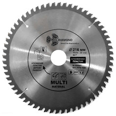 Полотна для дисковых пил диск пильный TRIO-DIAMOND MultiMaterial 216х30мм 60зубьев
