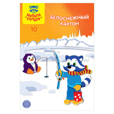 Картон картон белый Мульти-Пульти Приключения Енота 10л А4
