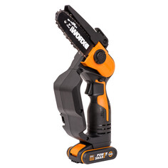 Пилы цепные аккумуляторные пила цепная аккумуляторная WORX WG324E 20В Li-lon 2Ач с АКБ и ЗУ
