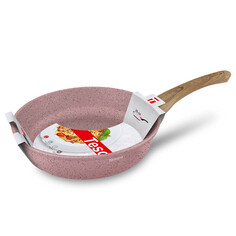 Сковороды сковорода TESORO Molise Induction pink 26см антипригарная, литой алюминий, индукция НМП