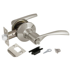 Ручки нажимные на розетке с механизмом ручка-защелка AJAX Knob 6010 SN-B матовый никель фиксатор