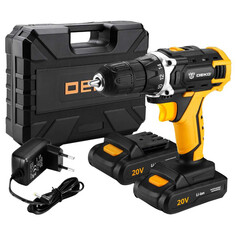Дрели-шуруповерты аккумуляторные дрель-шуруповерт DEKO DKCD20FU-Li 20В, 2х2.0Ач ДЕКО