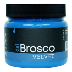 Краски и эмали для дерева краска акриловая DEL BROSCO Velvet интерьерная 0,4л синяя, арт.2515194