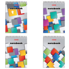 Блокноты и записные книжки блокнот BRAUBERG Кубы А5 80л клетка гребень