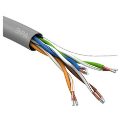 Кабель для интернета и телефонии кабель компьютерный UTP4 cat5e ЭРА Simple 100м ERA