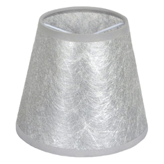 Абажуры для настольных ламп абажур LAMPLANDIA Silk grey Clip 40Вт текстиль серый