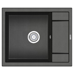 Мойки из искусственного камня мойка GRANULA 600х500х20мм черный кварц
