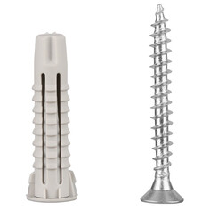 Саморезы, шурупы дюбель универсальный нейлоновый PDU N 6х30мм с шурупом 4х35мм 90шт ЕВРОПАРТНЕР