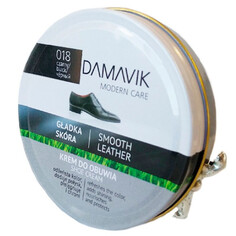 Кремы и воски для обуви крем для обуви DAMAVIK банка с губкой 50мл черный