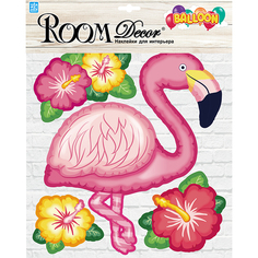 Наклейки на стену наклейка ROOMDECOR Фламинго 30х30,5см, арт.PLA 3008