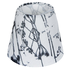 Абажуры для настольных ламп абажур LAMPLANDIA Linen white Clip 40Вт текстиль белый