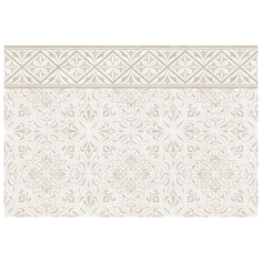 Плитка настенная для ванной плитка настенная 27х40 Gestia ornament plus бежевая Global Tile