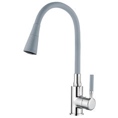 Смесители для кухни смеситель для кухни LEDEME L4199-9 серый хром