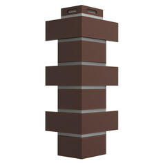 Аксессуары для сайдинга угол для фасадной панели DOCKE Flemish коричневый 420мм