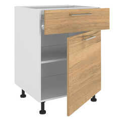 Фасады - ДСП ламинированная фасад 1 ящик + дверь ШАРДЕН 596x716x16мм ЛДСП дуб галифакс