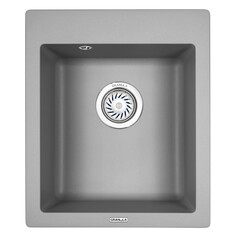 Мойки из искусственного камня мойка GRANULA 415х490х205мм алюминиум кварц