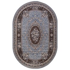 Ковры ковер SIERRA 5444 BLUE-BROWN 1500х1900мм голубой полипропилен Merinos