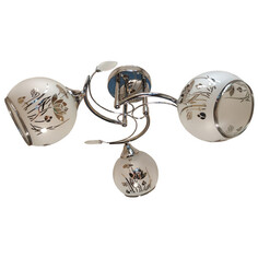 Люстры потолочные люстра потолочная Jupiter Lighting Meadow 3х60Вт Е27 стекло металл
