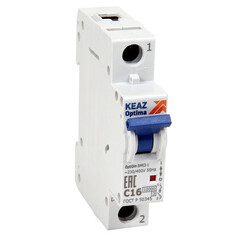 Автоматы защиты выключатель автоматический КЭАЗ OptiDin однополюсный 6А C 6кА УХЛ3
