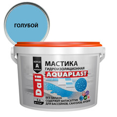 Мастики, олифы, влагоизоляторы мастика DALI Aquaplast гидроизоляционная 5л голубая, арт.20230