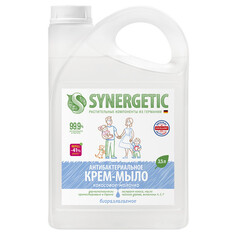 Мыло жидкое в канистрах мыло жидкое SYNERGETIC Антибактериальное Кокосовое молочко 3,5л