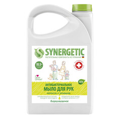 Мыло жидкое в канистрах мыло жидкое SYNERGETIC Антибактериальное Мелисса и Ромашка 3,5л