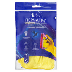 Перчатки многоразовые перчатки LIBRY с хлопковым напылением латекс размер S