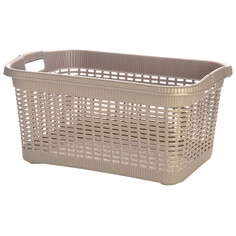 Контейнеры, корзинки, ящики для хранения корзина GENSINI Rattan 44x29x25см 20л для бытовых нужд без крышки пластик бежевый