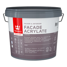 Краски и эмали фасадные краска акрилатная фасадная TIKKURILA Facade Acrylate база A 5л белая, арт.700012341