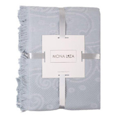 Покрывала, комплекты для спальни покрывало MONA LIZA Twist 150х200см жаккардовое голубое, арт.АШ500517/2