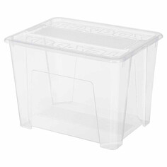 Контейнеры, корзинки, ящики для хранения ящик БЫТПЛАСТ Tex-Box 21л 38х28х27,2см с крышкой пластик прозрачный