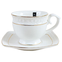 Чашки чашка с блюдцем KORALL Снежная королева 280мл керамика Коралл