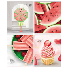 Тетради тетрадь 48л А5 клетка BG Summer dessert