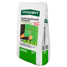 Клеи для плитки керамической и керамогранита клей для керам.плитки ОСНОВИТ Старпликс АС11 универсальный 5кг, арт.86844