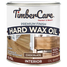 Масла древозащитные масло для дерева TimberCare Hard Wax Oil защитное с твердым воском 0,75л шоколадное, арт.350062