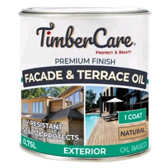 Масла древозащитные масло для террас TimberCare Facade&Terrace Oil 0,75л натуральное, арт.350047