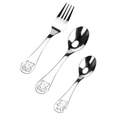 Столовые приборы детские в наборах набор столовых приборов DOMENIK Happy Bear 3 предмета детский нерж.сталь