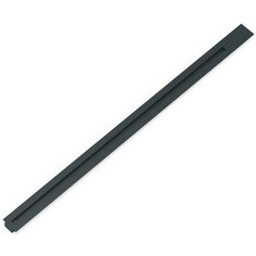 Шины для трековых систем шинопровод GAUSS встраиваемый 1м с адаптером питания и заглушкой черный