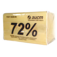 Средства для стирки белья мыло хозяйственное АИСТ 72% 200г