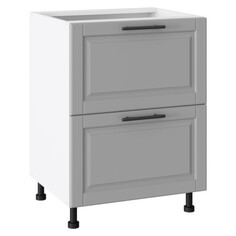 Кухонные тумбы шкаф напольный РИККО 820х600х504мм 2 ящика МДФ/ЛДСП