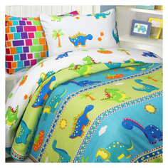 Комплекты детские постельное белье 1,5сп MONA LIZA Kids Дино бязь 1 нав.50х70 см, арт.501013