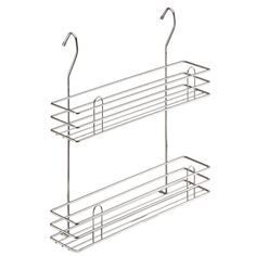 Рейлинговые системы полка для специй, 2-х ярусная ТИП-2 LEMAX, 405х110х355 мм, хром