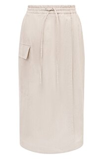 Юбка изо льна и хлопка Cruciani