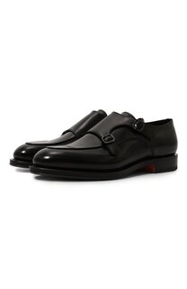 Кожаные монки Santoni