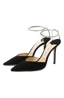 Замшевые туфли Saeda 100 Jimmy Choo