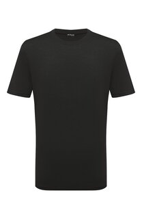 Футболка из шелка и хлопка Kiton