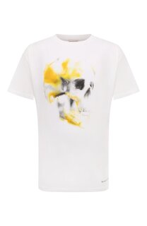 Хлопковая футболка Alexander McQueen